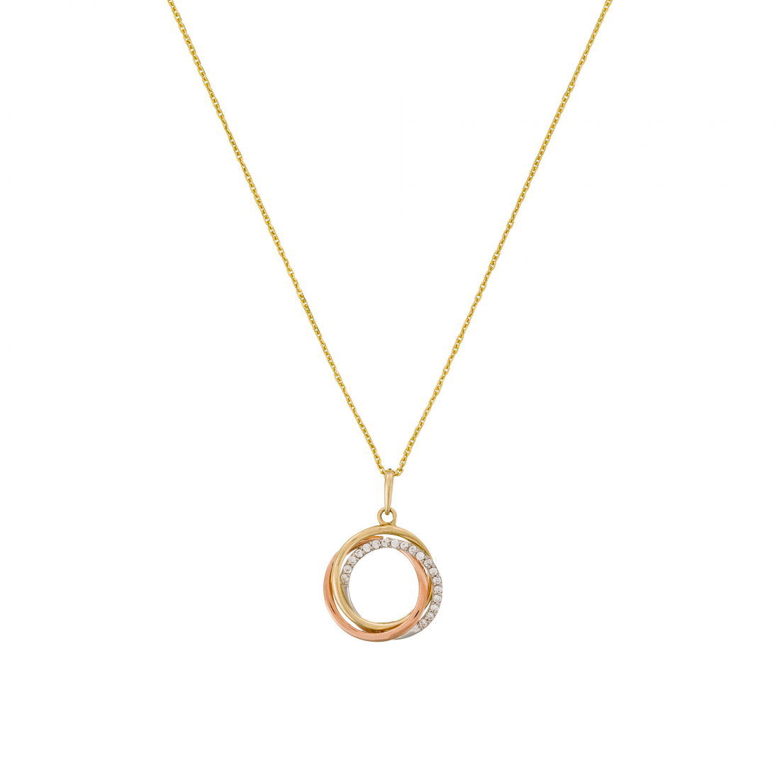 Pendentif 'Cercle Trio' pour Femmes