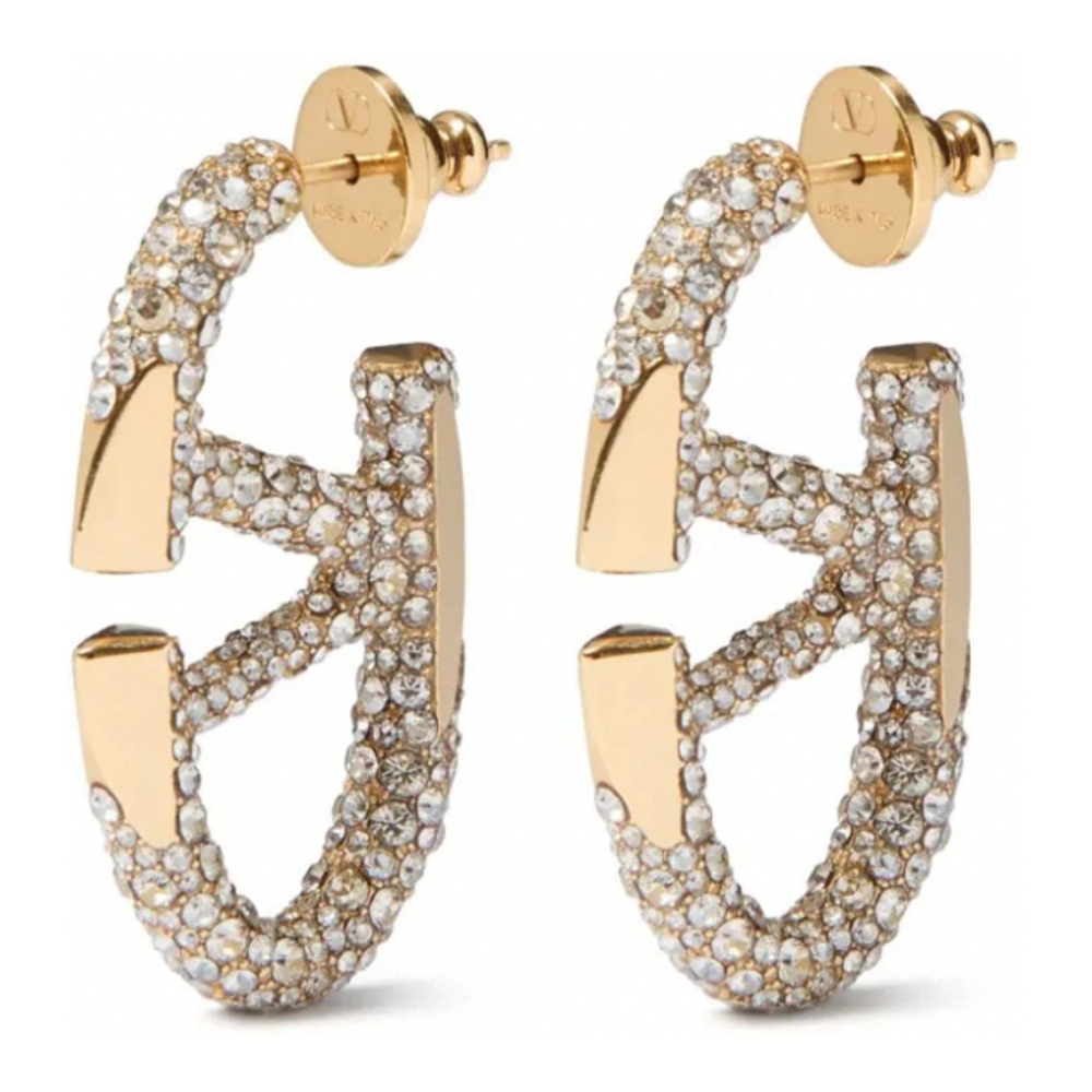 Boucles d'oreilles 'VLogo Signature Rhinestone' pour Femmes