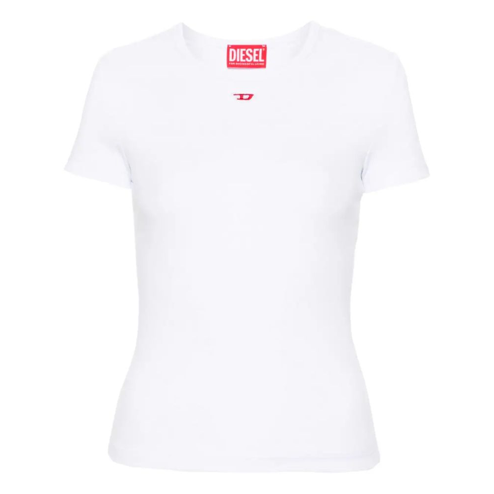 'Logo-Patch' T-Shirt für Damen