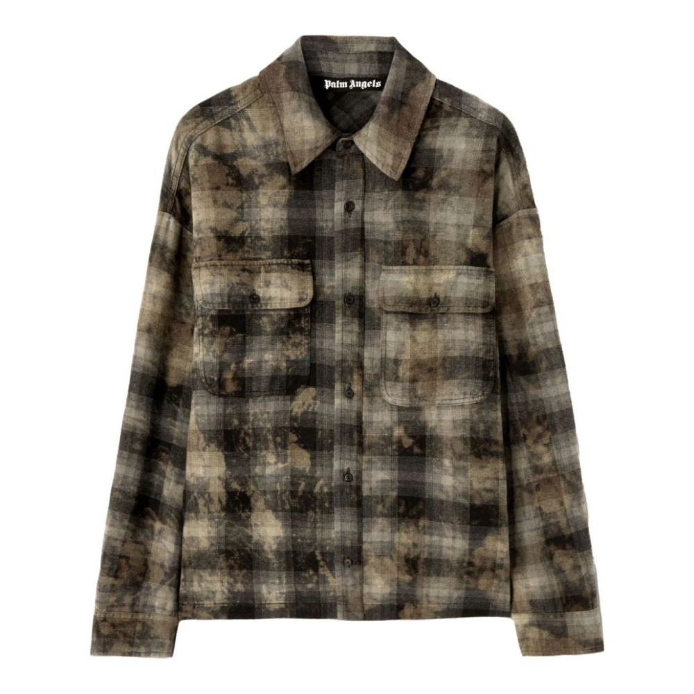 Chemise 'Logo-Print Check-Pattern' pour Hommes