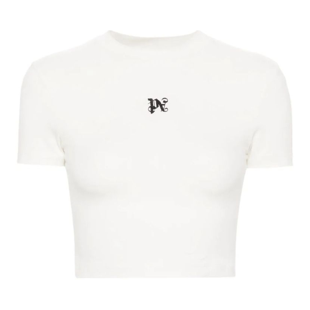 'Logo-Embroidered' T-Shirt für Damen