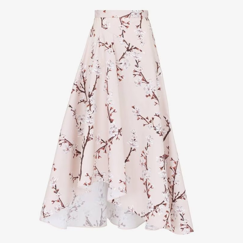 Women's 'Blossom Asymmetric' Midi Skirt