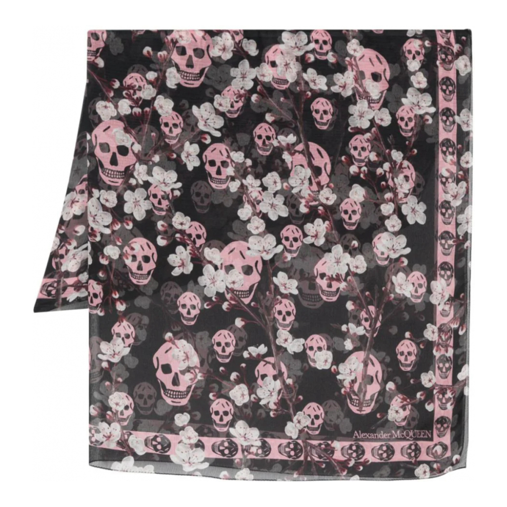 Women's 'Skull-print' Scarf