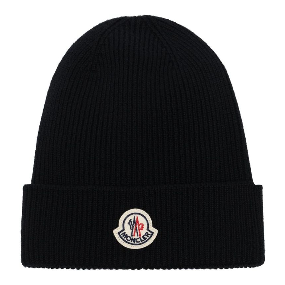 Bonnet 'Logo-Patch Knitted' pour Hommes