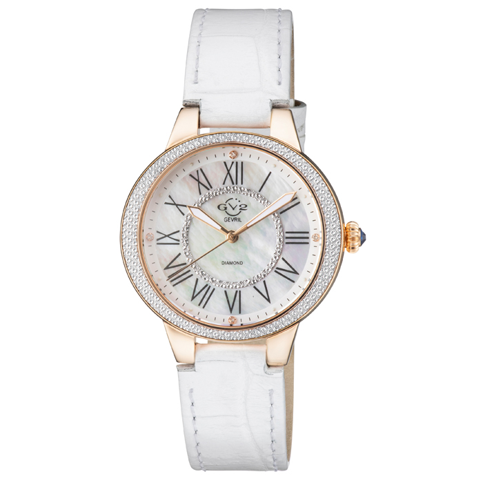 Women's Astor II MOP Dial IPRG White strap Watch