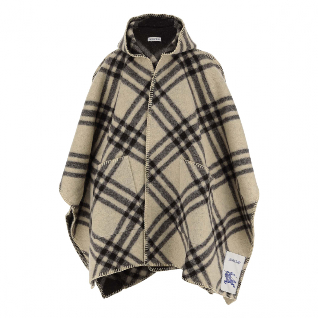 Women's 'With Check Pattern' Cape