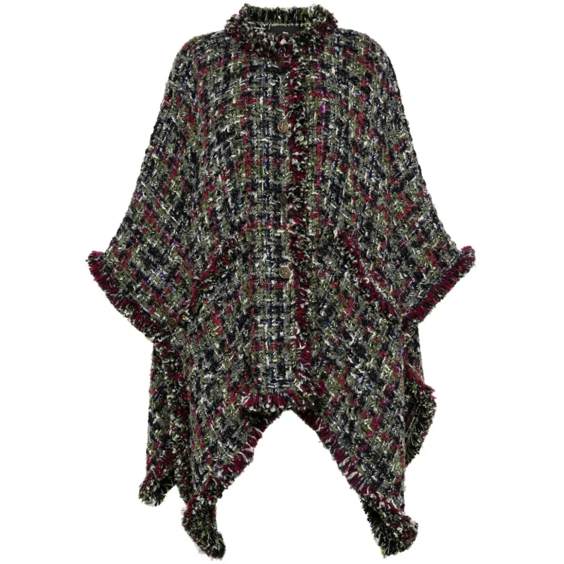 Women's 'Tweed Buttoned' Cape