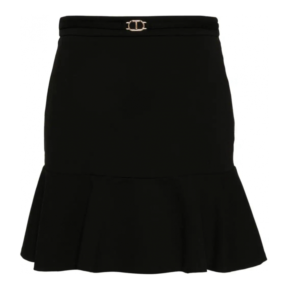 Women's 'Oval T Waist Strap' Mini Skirt