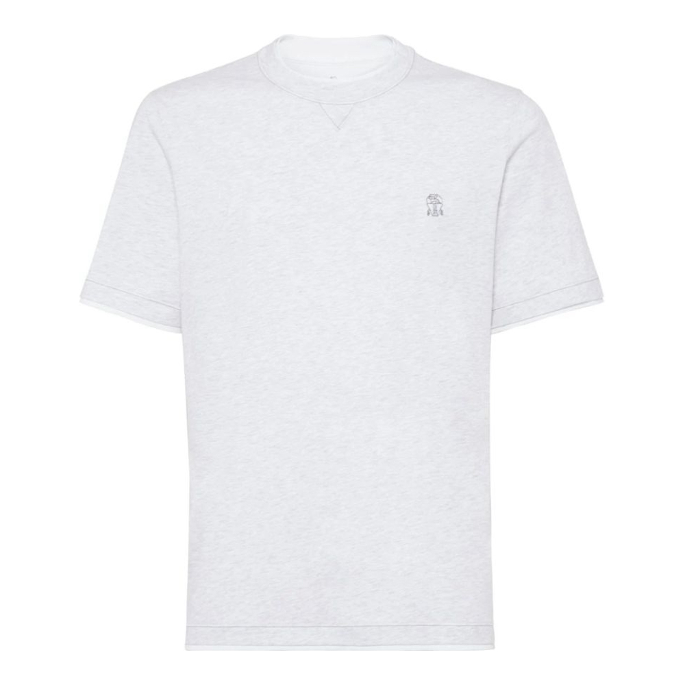 T-shirt 'Logo-Embroidered' pour Hommes