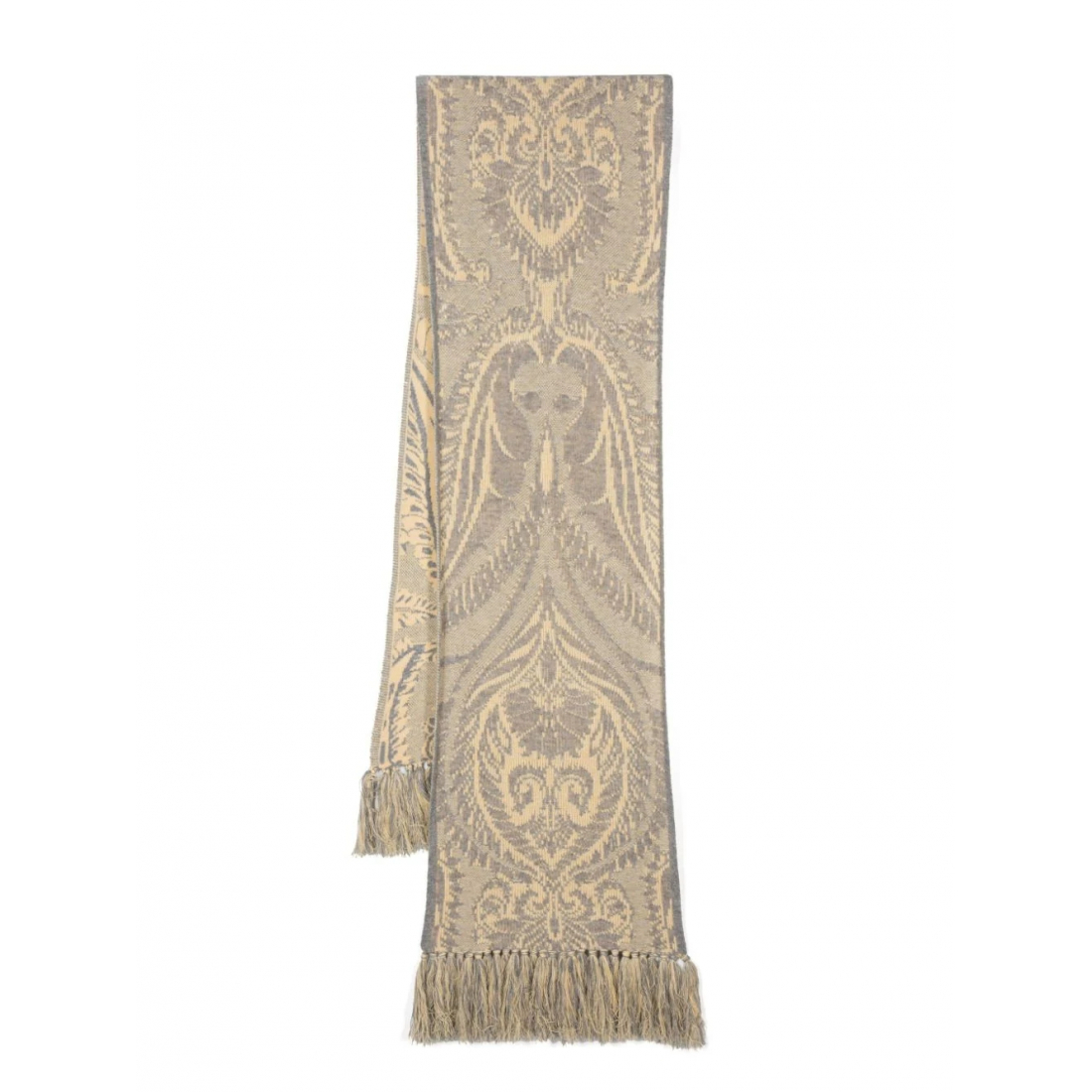 Women's 'Barocco Jacquard-Knit' Wool Scarf