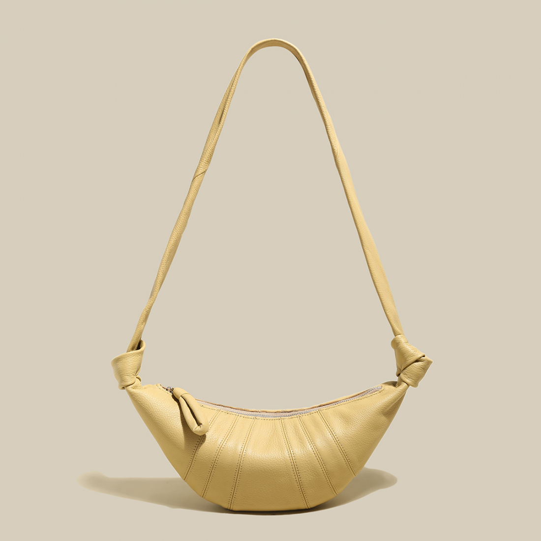 Women's 'Croissant Chic' Shoulder Bag