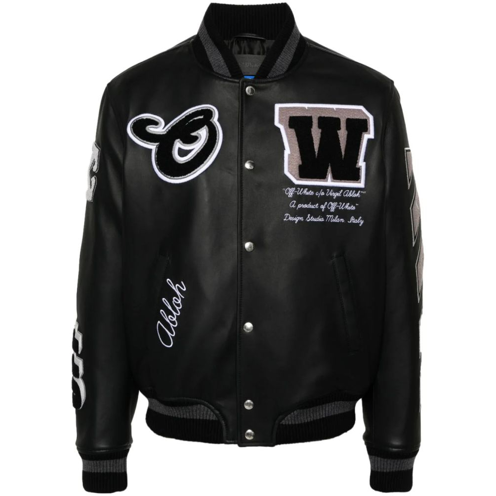 Men's 'Logo-Appliqué' Bomber Jacket