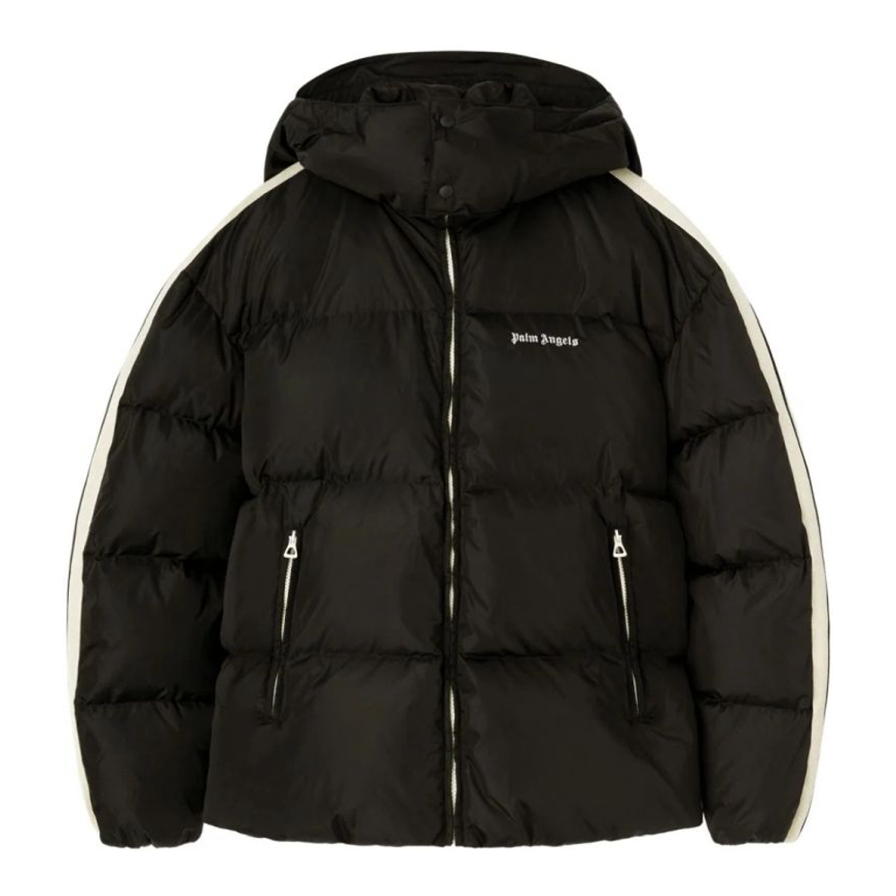 Men's 'Logo-Embroidered Hooded' Puffer Jacket