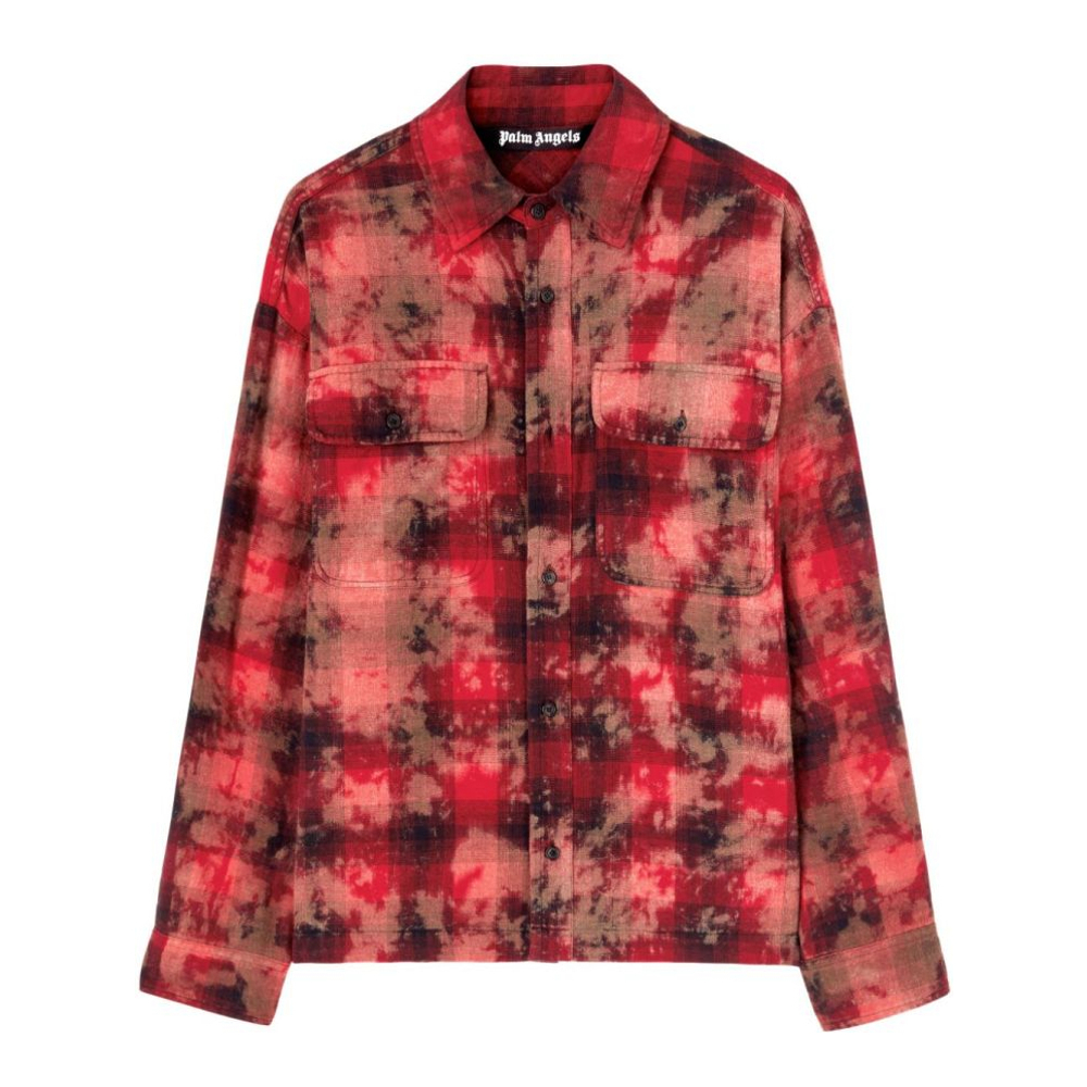 Chemise 'Logo-Print Plaid' pour Hommes