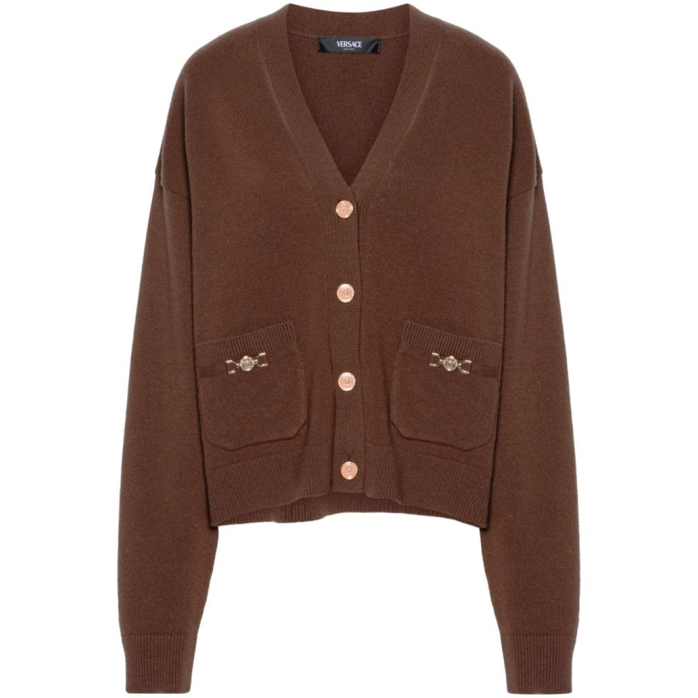 Women's 'Medusa Head-Buttons' Cardigan