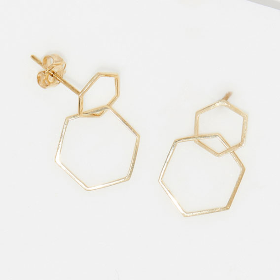 Women's 'Quadri Asymétrique' Earrings