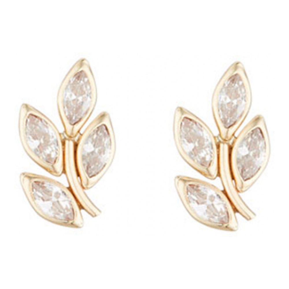 Boucles d'oreilles 'Feuilles Brillantes' pour Femmes