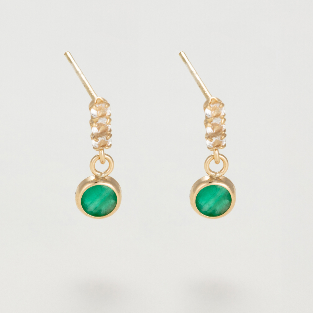 Women's 'Tombée D'Émeraude' Earrings