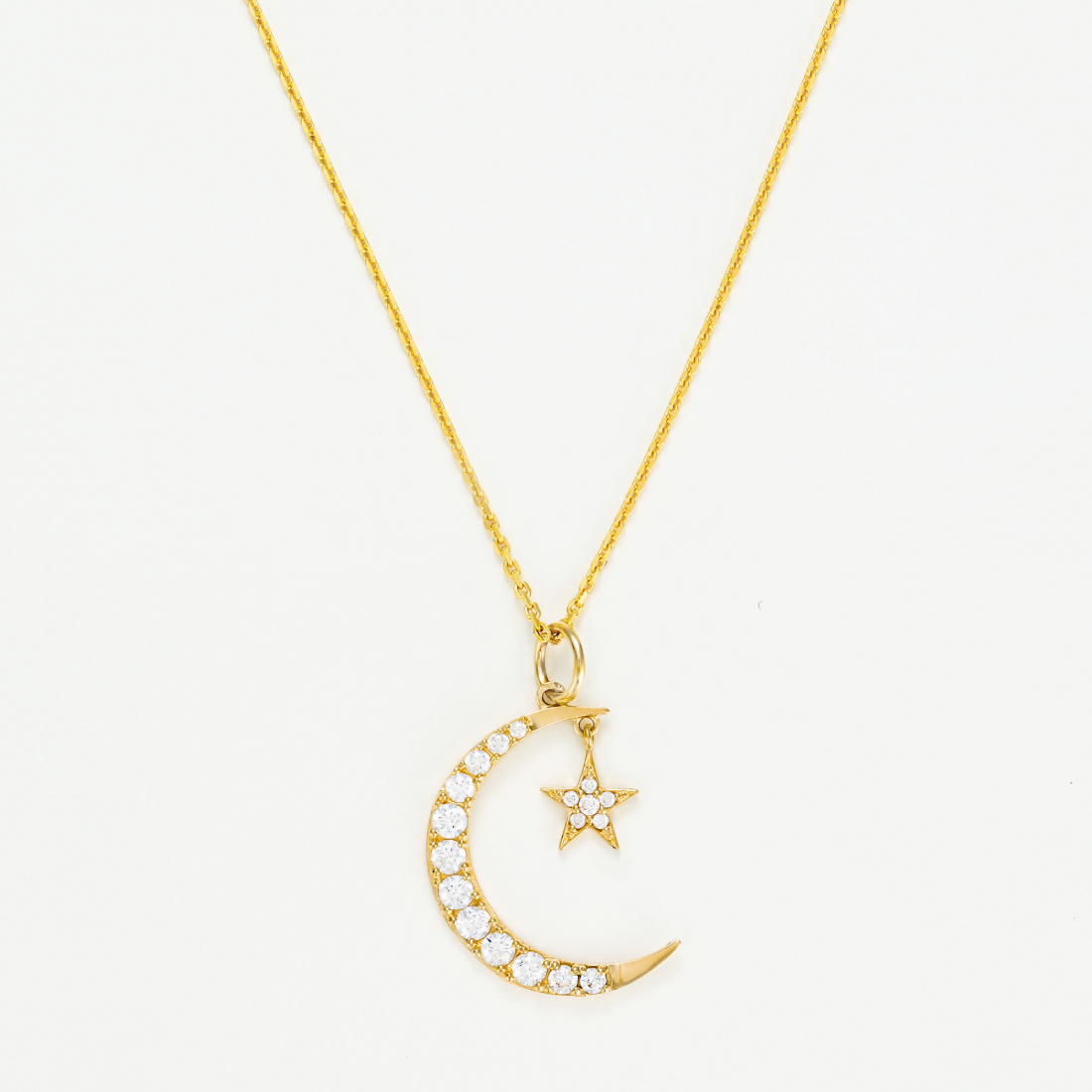 Pendentif 'Lune Etoile' pour Femmes