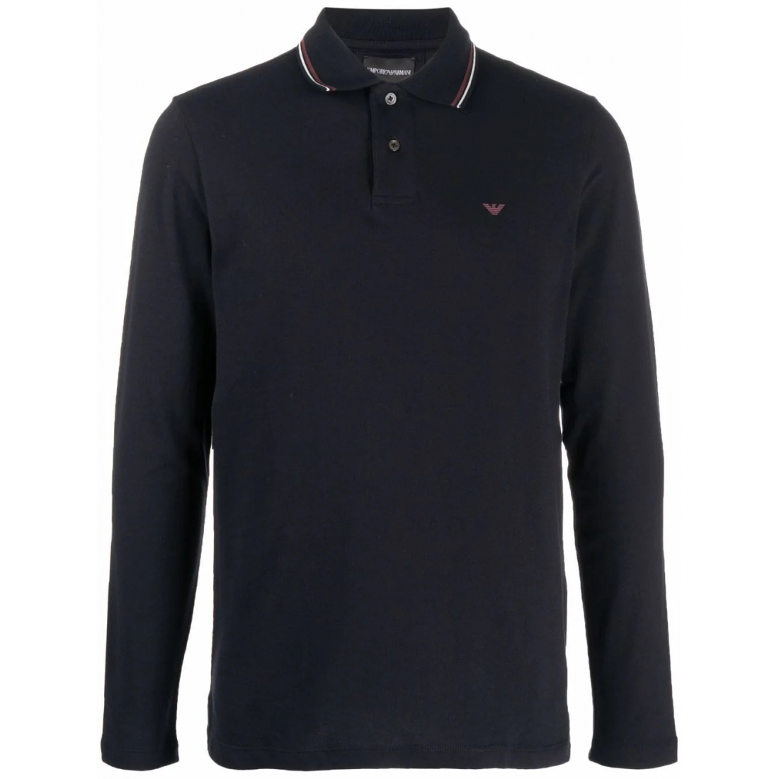 Men's 'Longsleeved Logo-Print' Polo Shirt