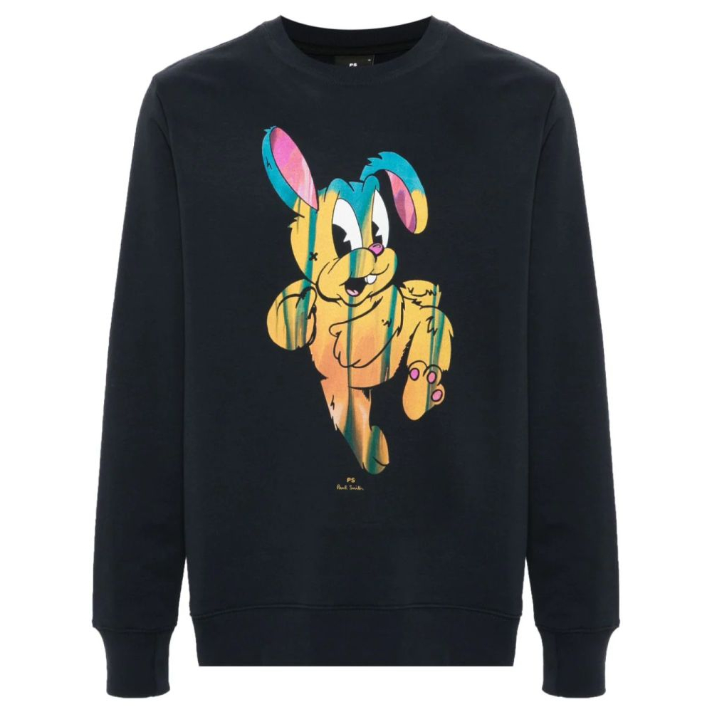 'Painted Bunny-Print' Pullover für Herren