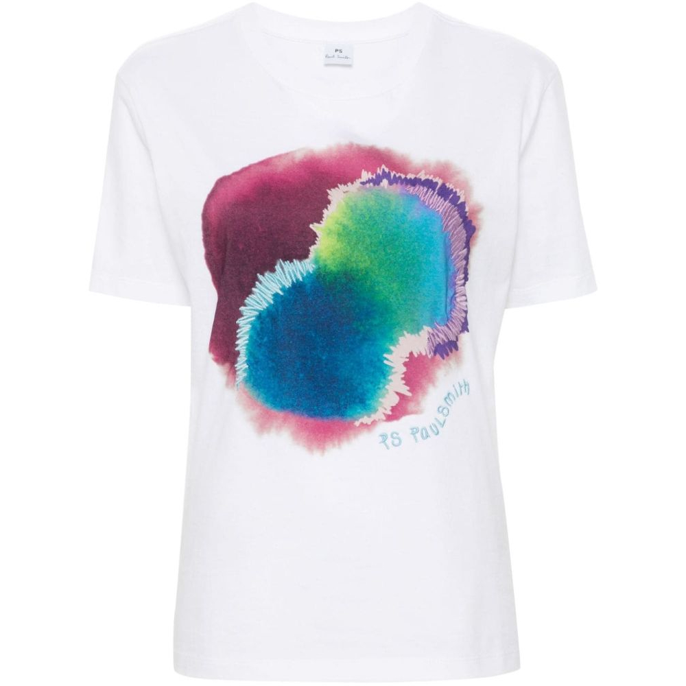 'Graphic-Print' T-Shirt für Damen