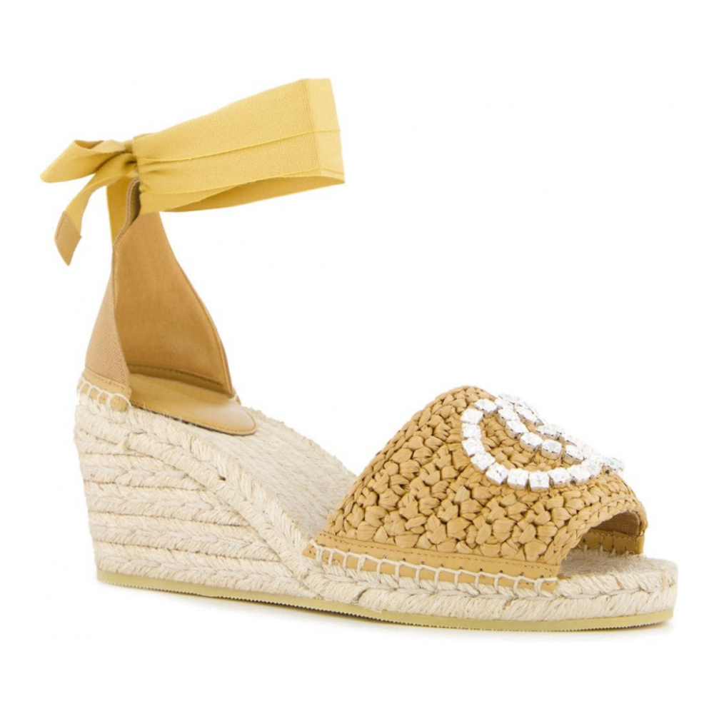 Women's 'GG-Embellished Interwoven' Espadrilles