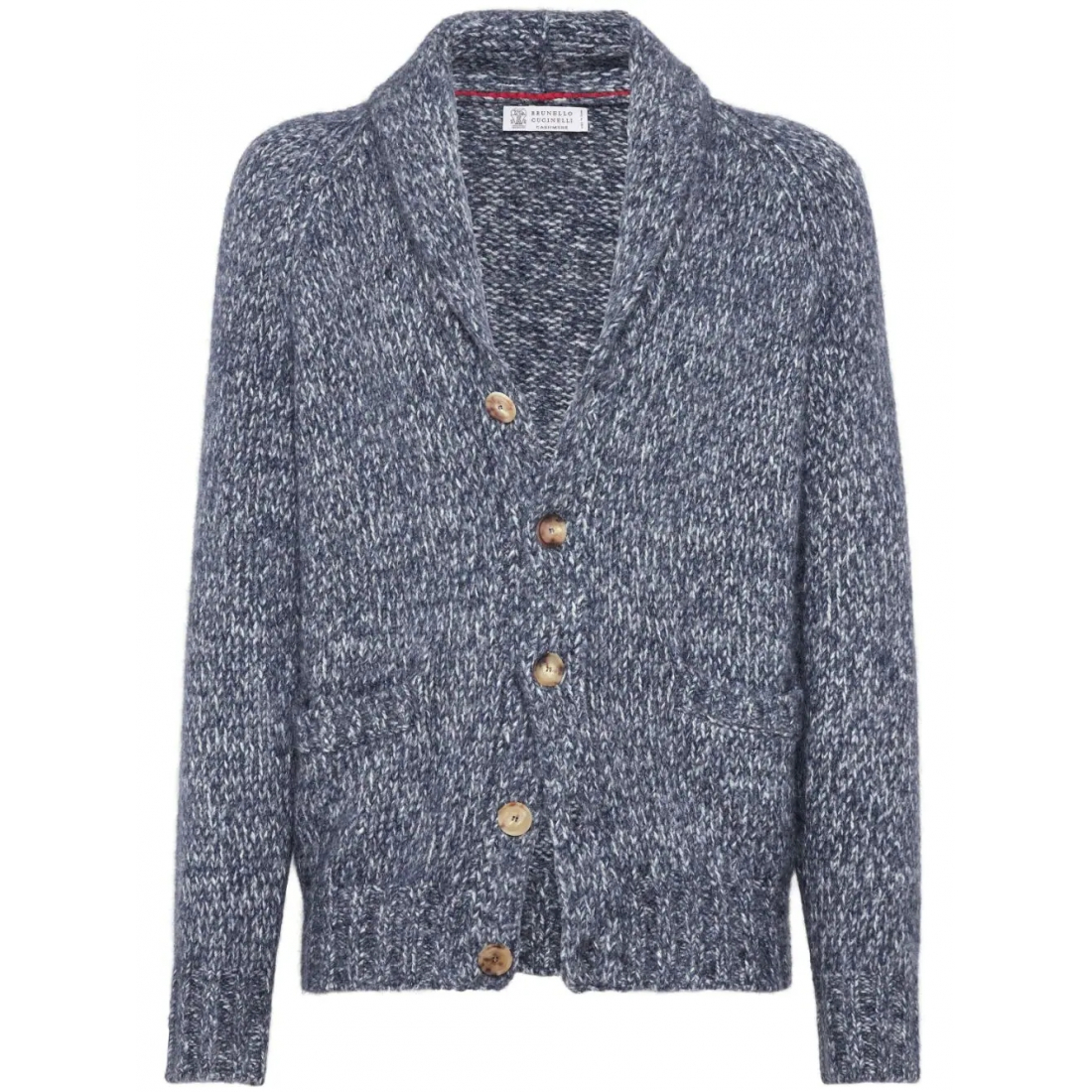 Cardigan 'Mélange-Effect Button-Up' pour Hommes