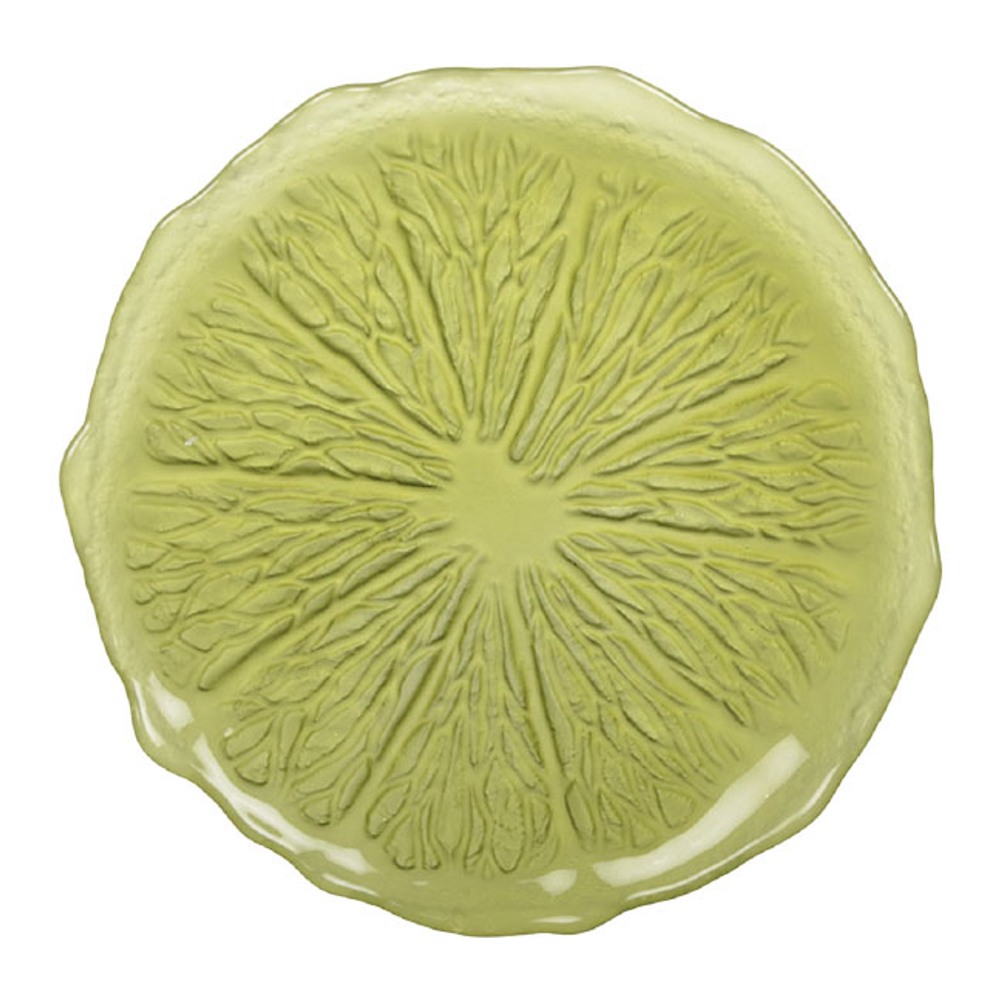 Green Dessert Plate 21 cm - Lemon