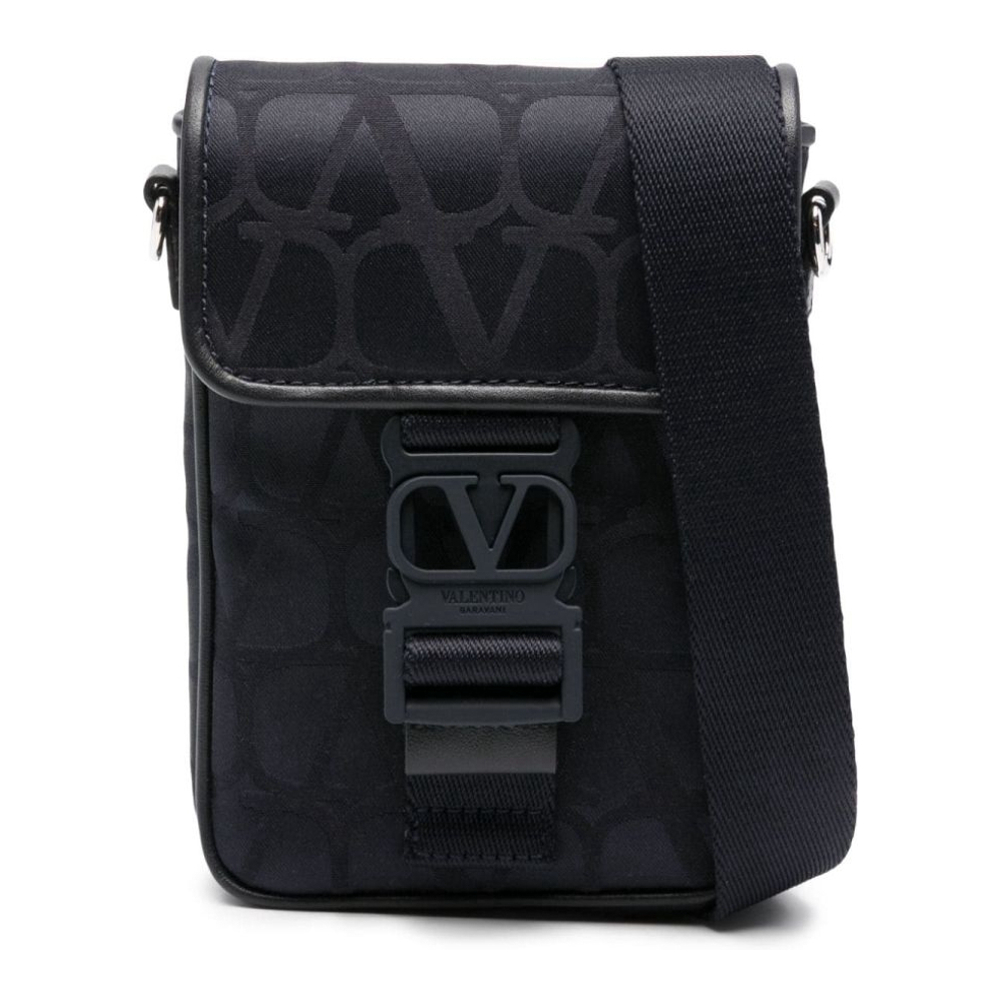 Men's 'Toile  Iconographe-Jacquard' Crossbody Phone Wallet