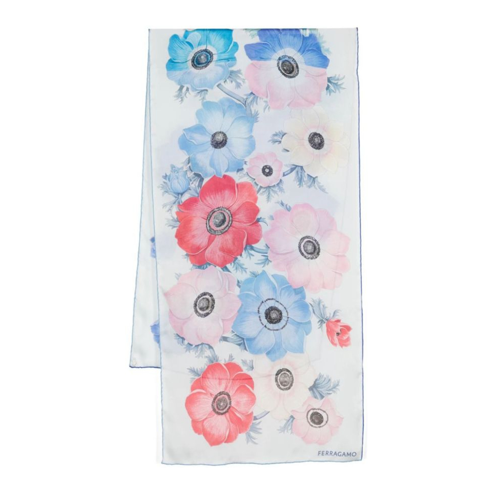 'Anemone-Print' Halstuch für Damen