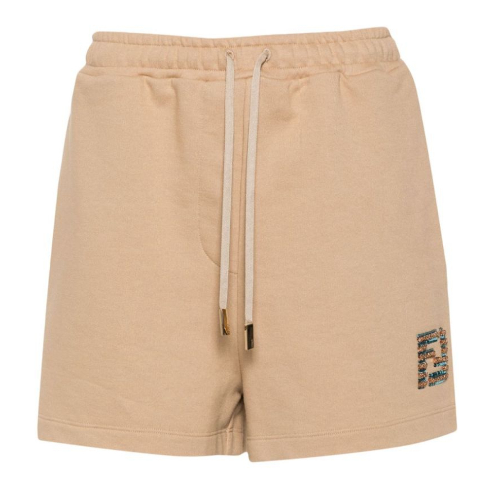 'FF-Embellished' Sweat Shorts für Damen