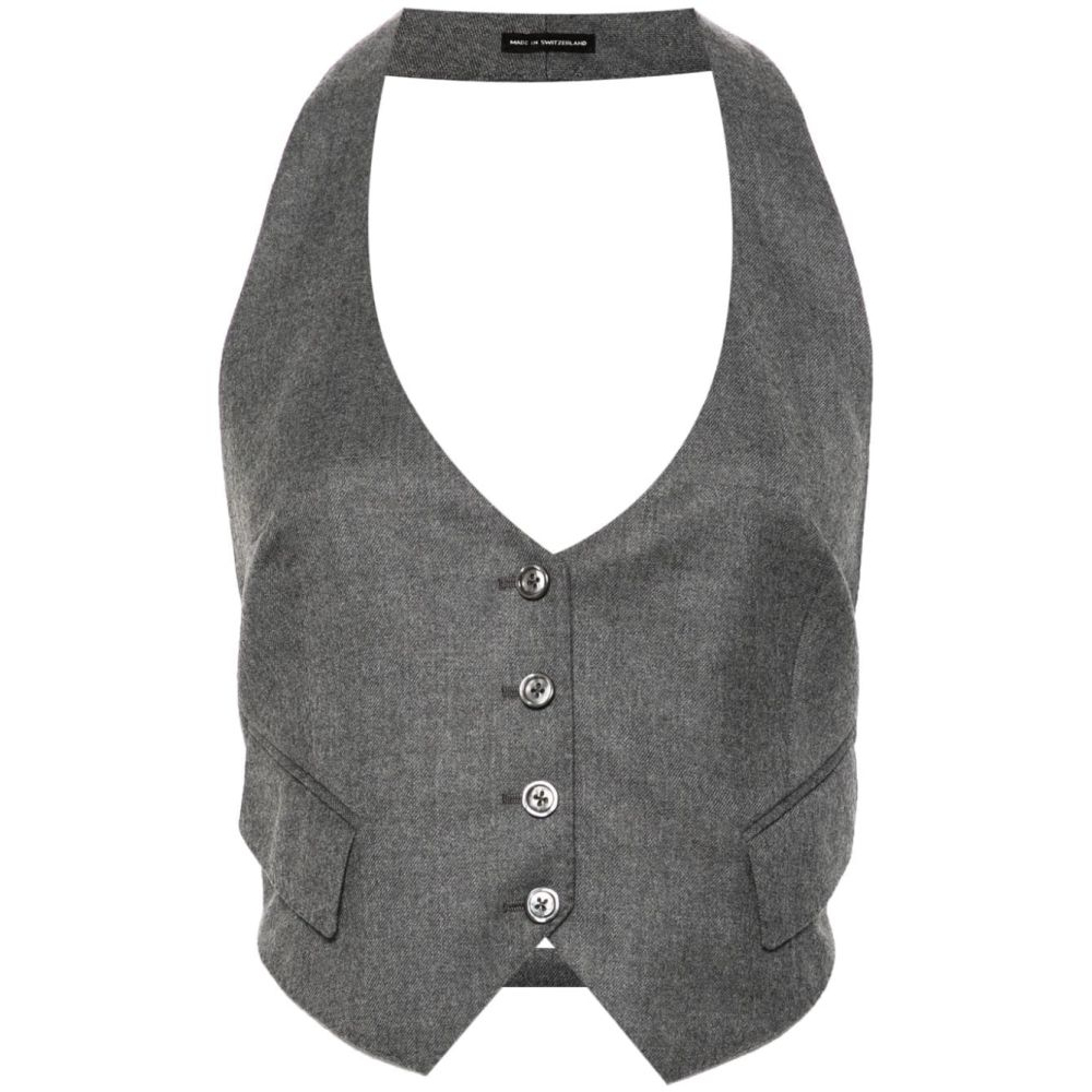 'Openback Waistcoat' Weste für Damen