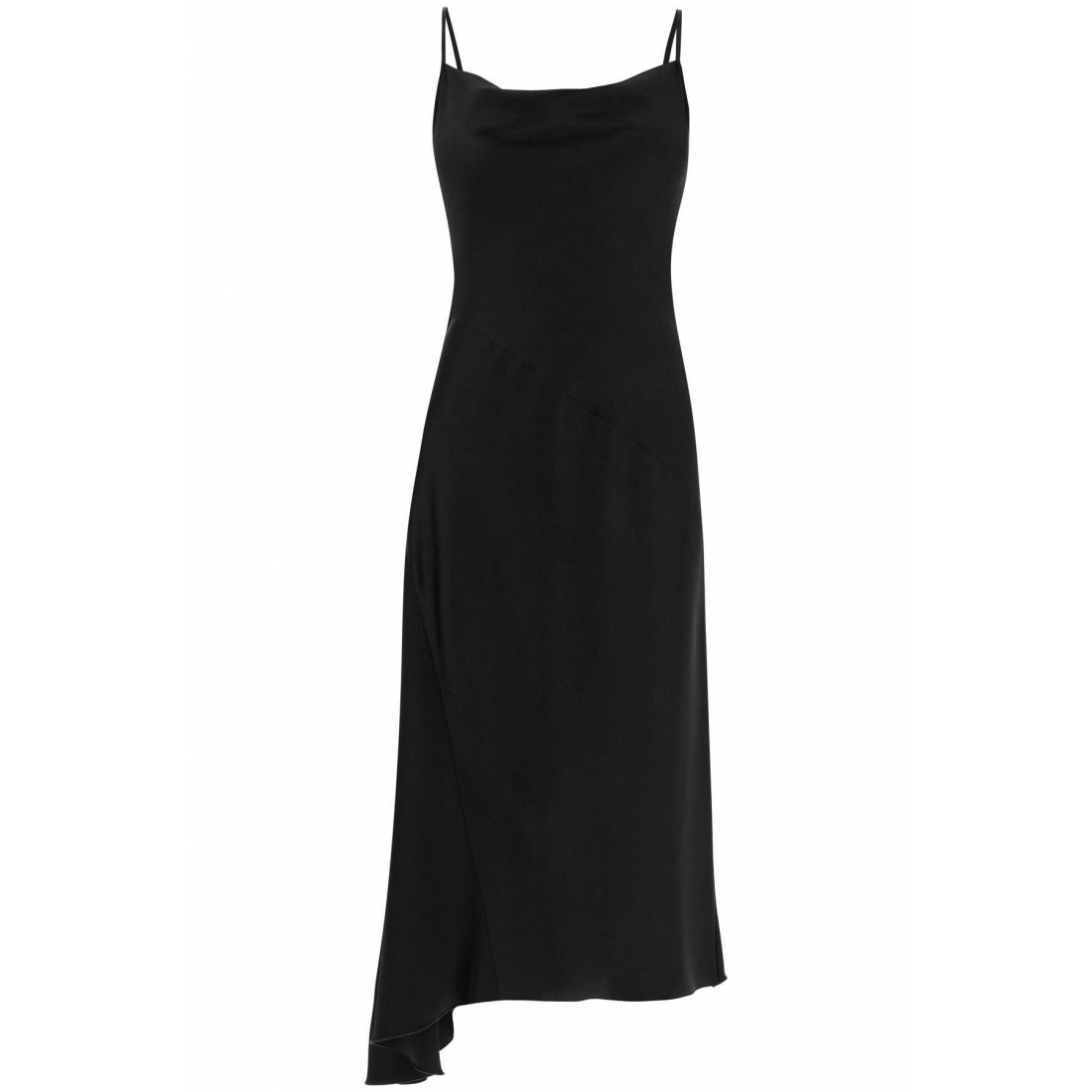 'Asymmetric Netto' Midi Kleid für Damen