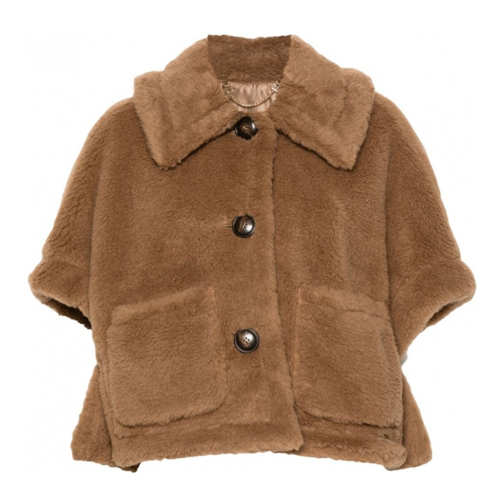 Women's 'Cropped Teddy' Cape