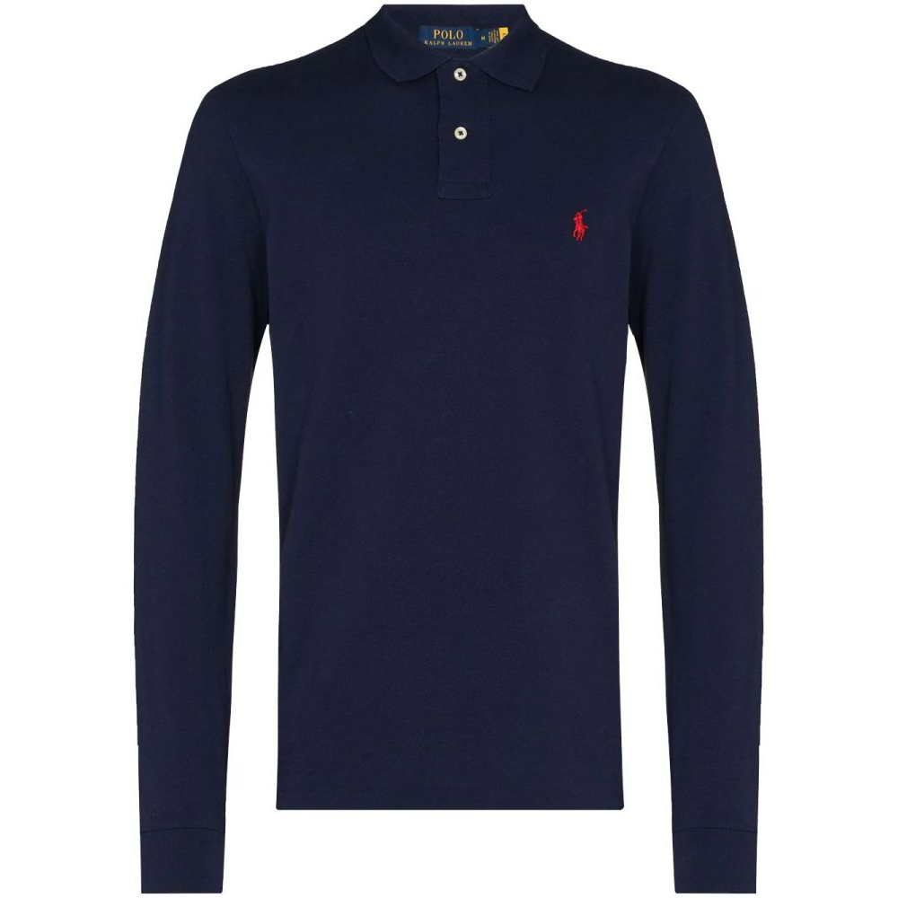 Men's 'Polo Pony' Long-Sleeve Polo Shirt