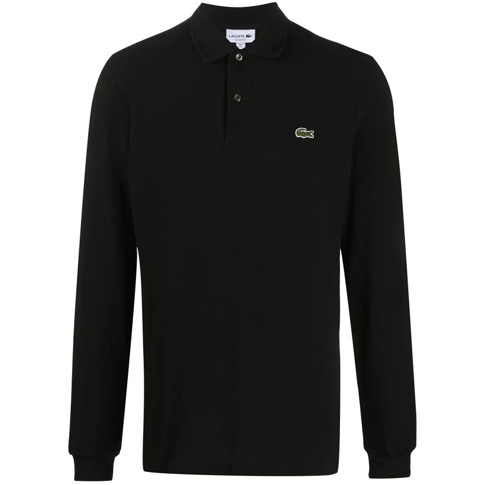 Men's 'Logo-Patch' Long-Sleeve Polo Shirt