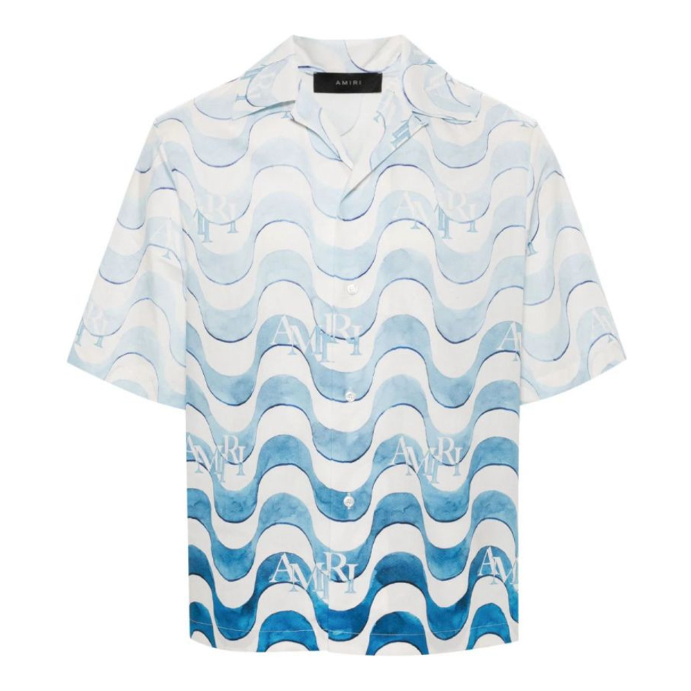 Men's 'Wave-Print' Short sleeve shirt