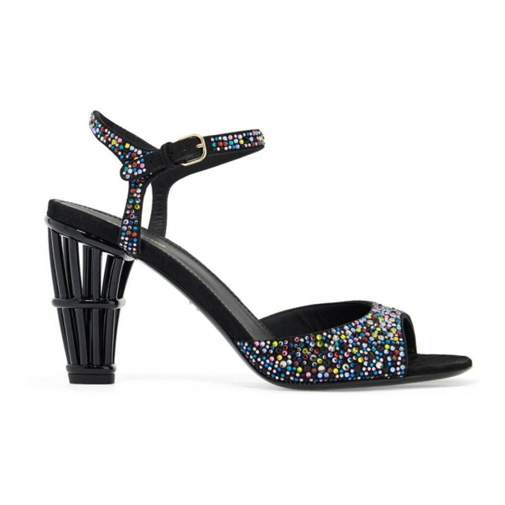 Women's 'Cage And Crystal' High Heel Sandals