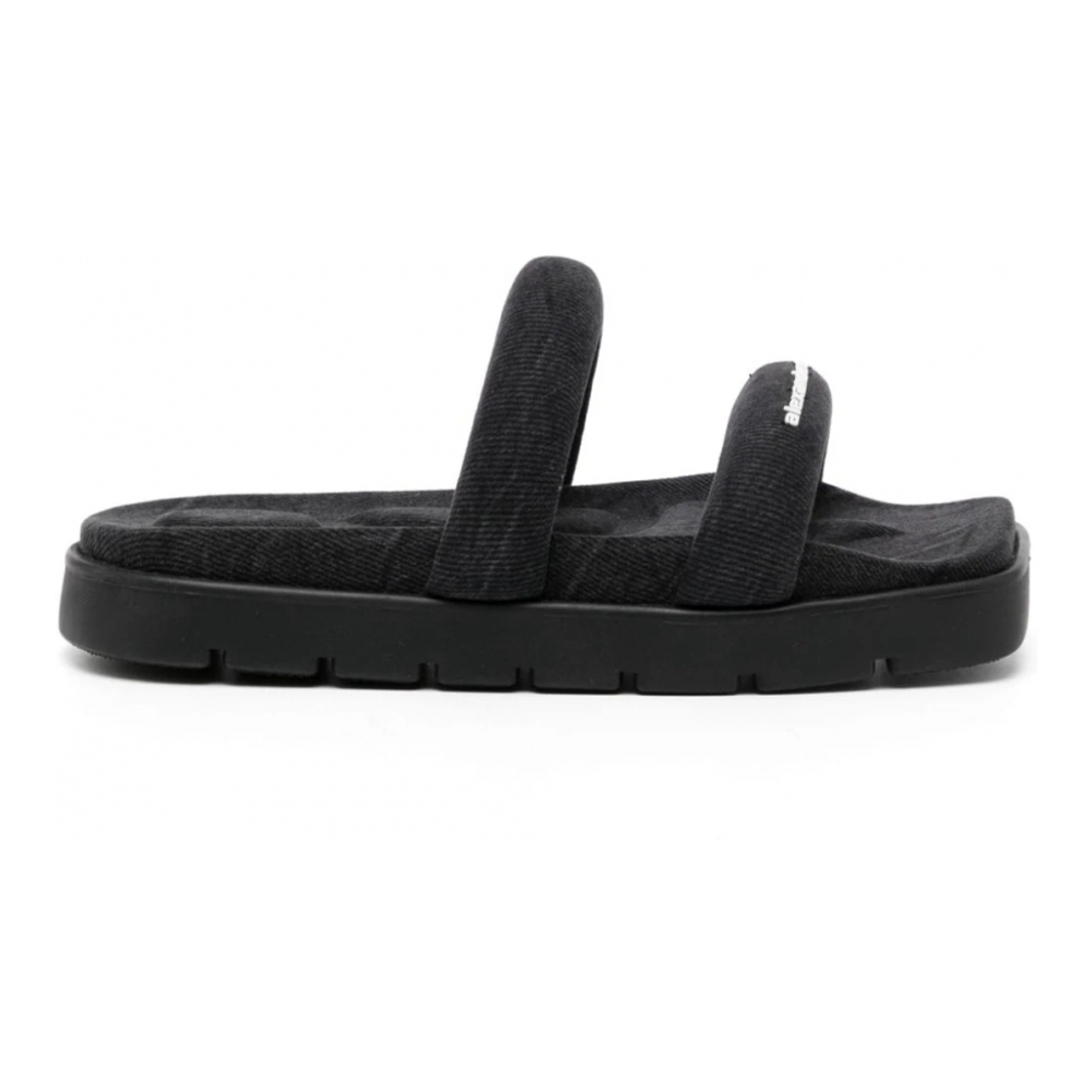 'Jay Denim Flatform' Sandalen für Damen