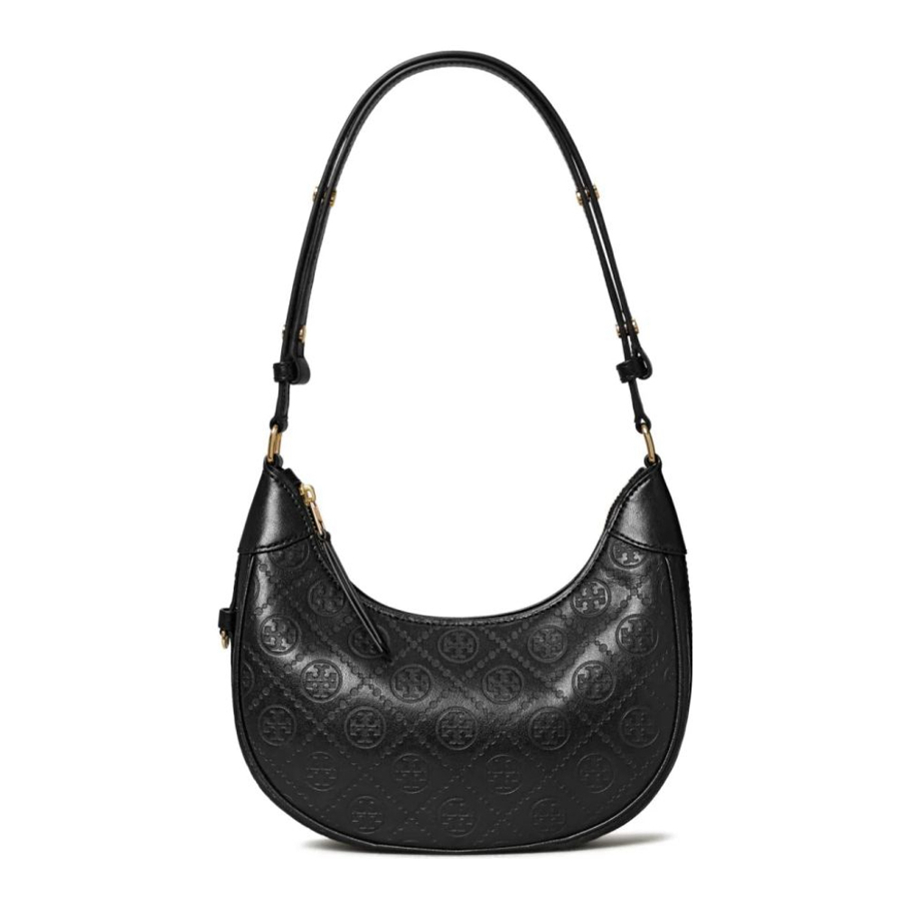 Women's 'T Monogram Crescent' Shoulder Bag