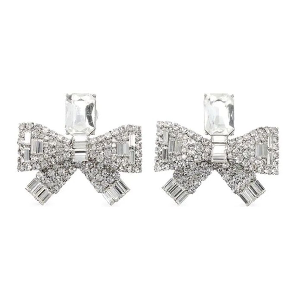 Women's 'Small Crystal Bow' Earrings