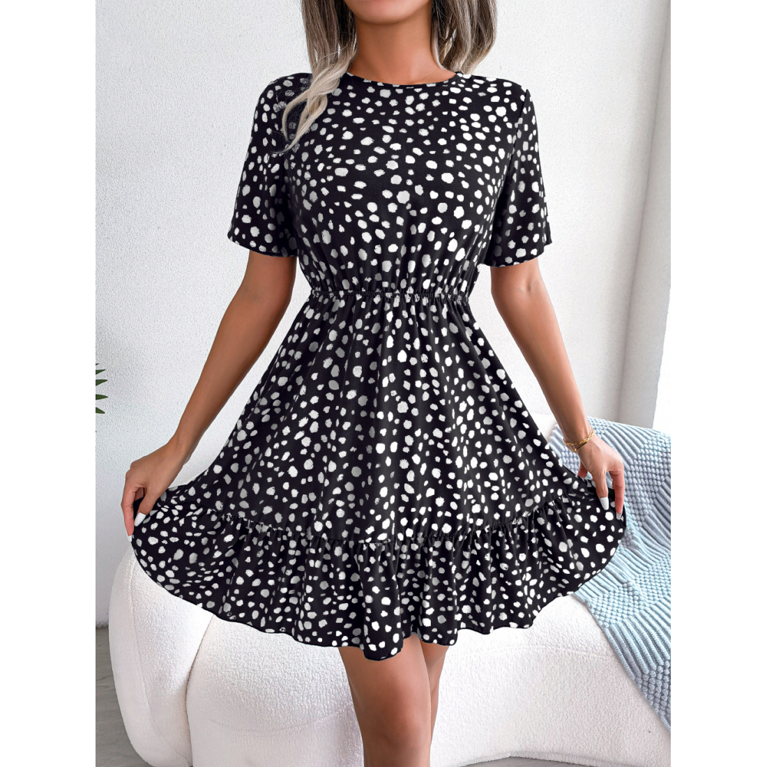 Robe à manches courtes pour Femmes