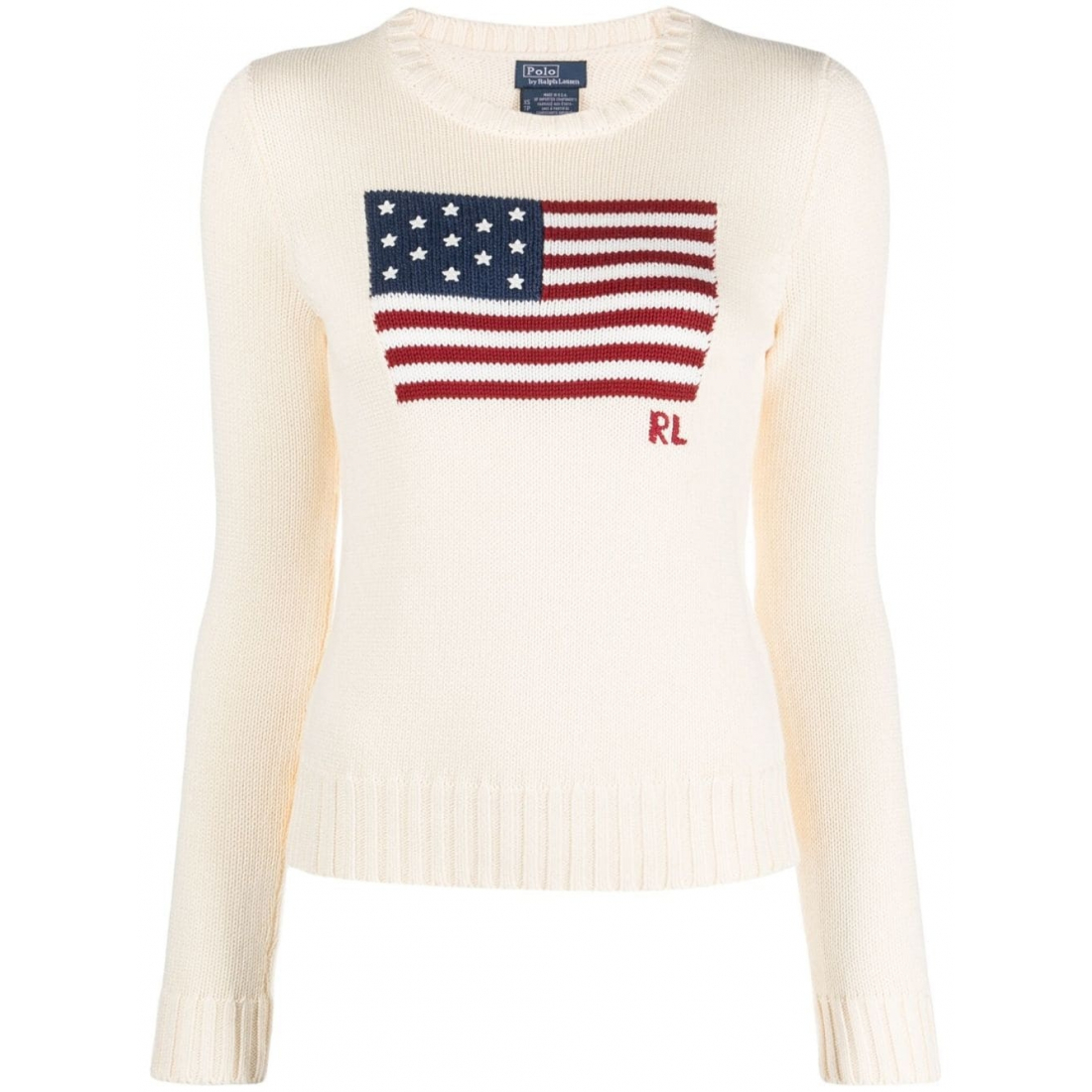 'Flag-Intarsiajumper' Pullover für Damen