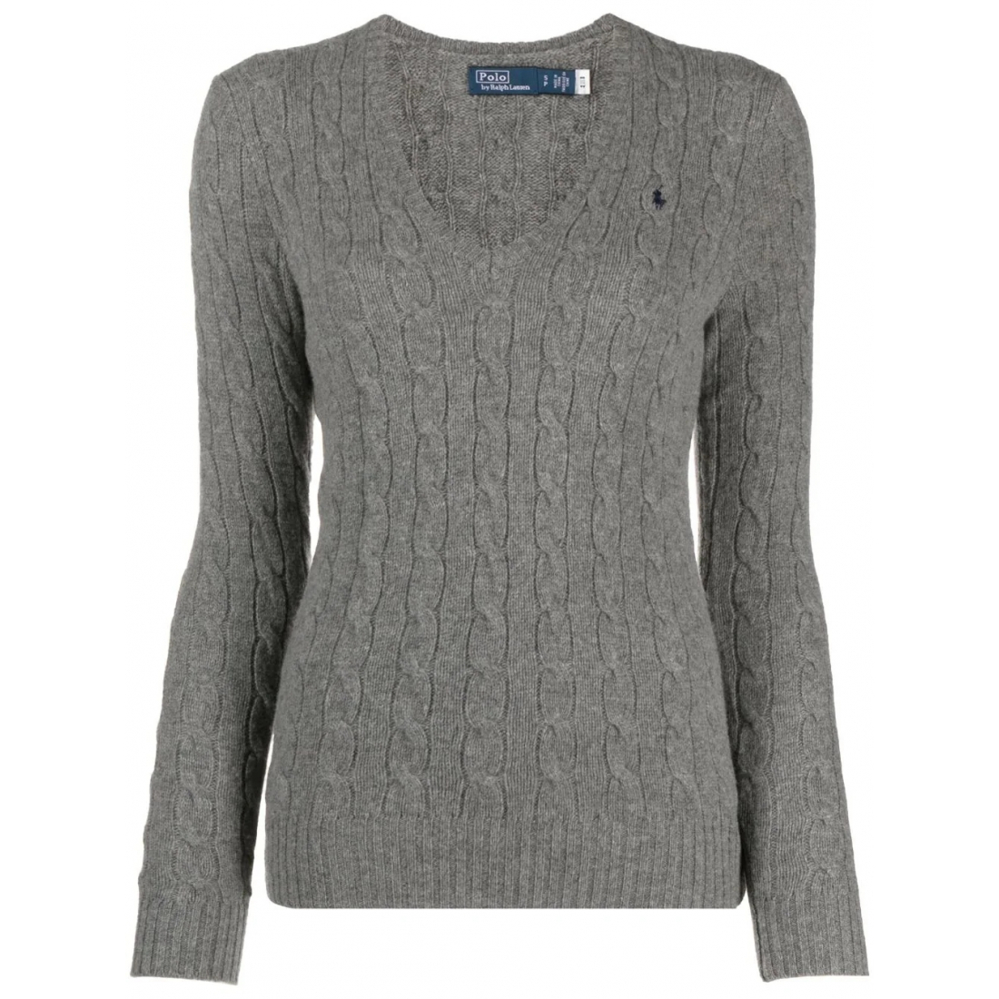 Pull 'Polo Pony-Motif Cable-Knit' pour Femmes