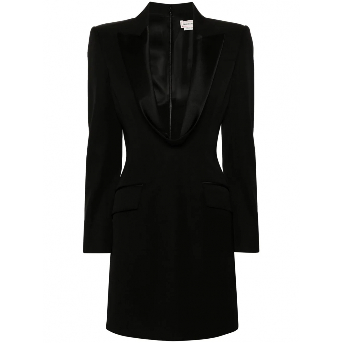 'Peak-Lapel' Mini Kleid für Damen