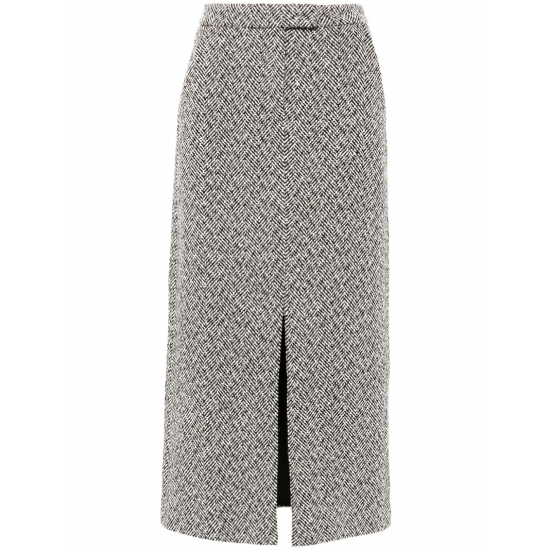 'Herringbone' Midi Rock für Damen