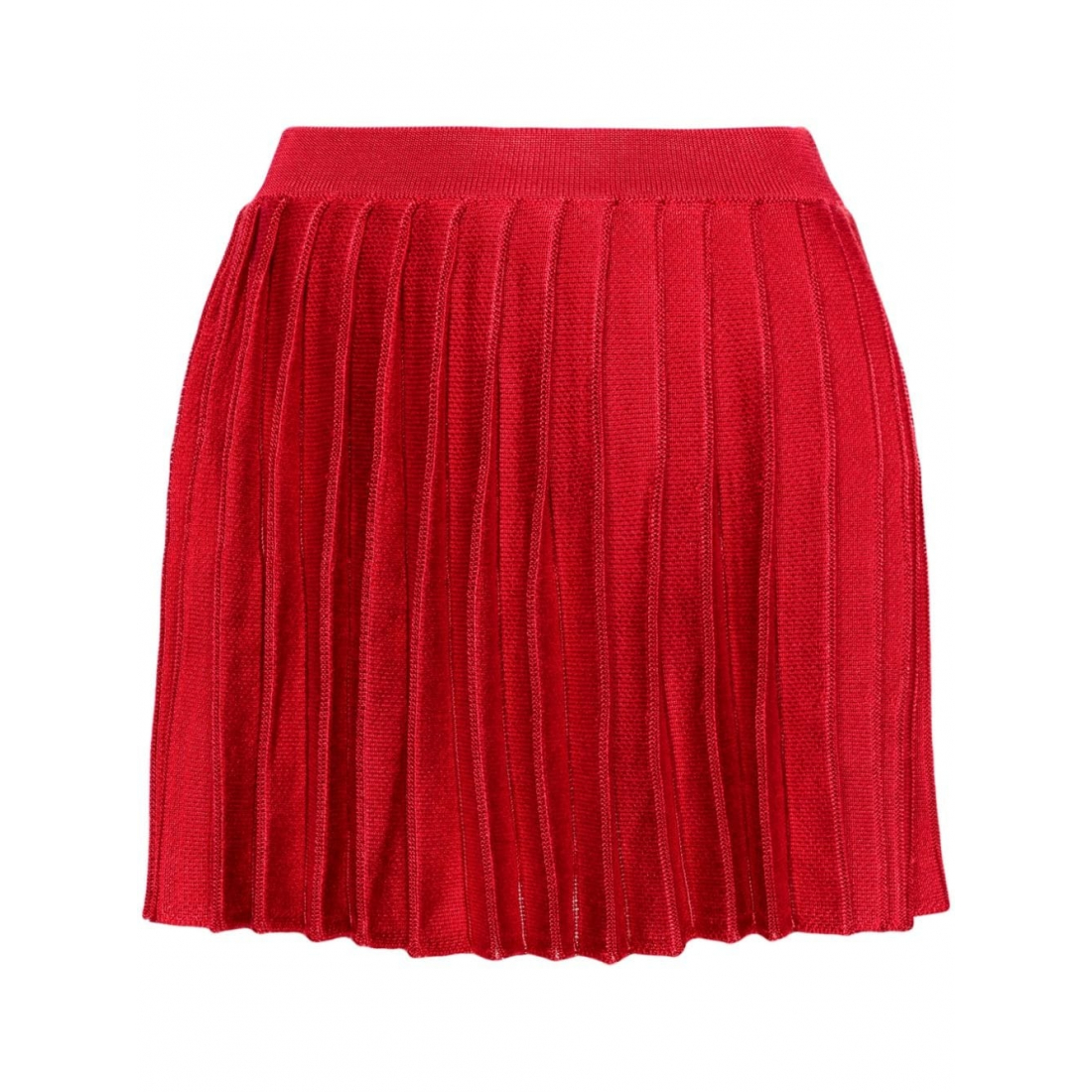 'Pleated Knitted' Mini Rock für Damen