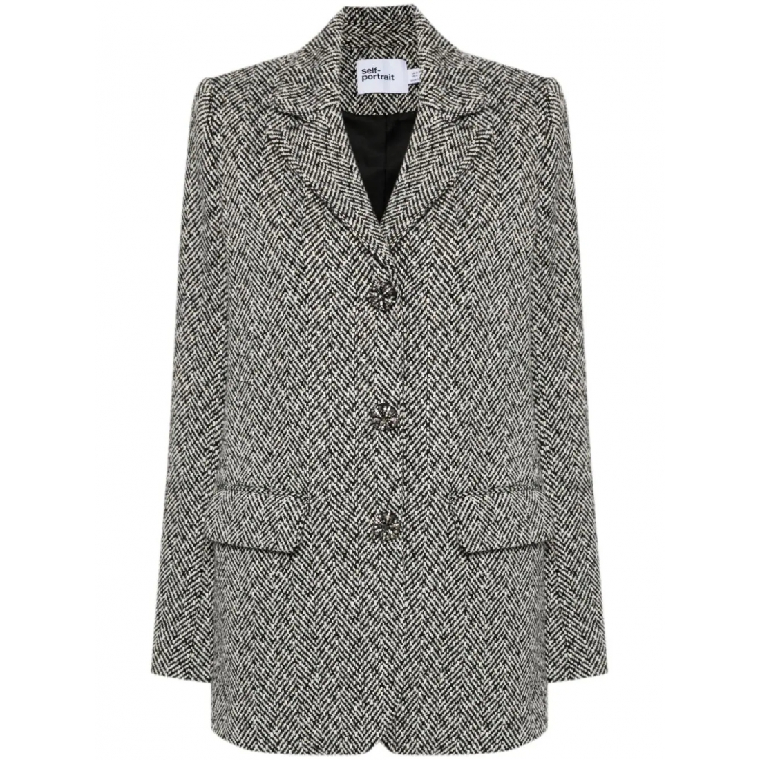 'Herringbone' Klassischer Blazer für Damen