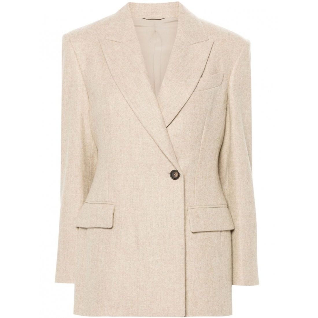 'Felted-Finish' Klassischer Blazer für Damen